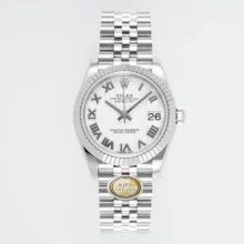 Lady DateJust 31 278274 ARF 1:1 Best Edition 904L Steel White Roman Dial on SS Jubilee Bracelet ETA 2688