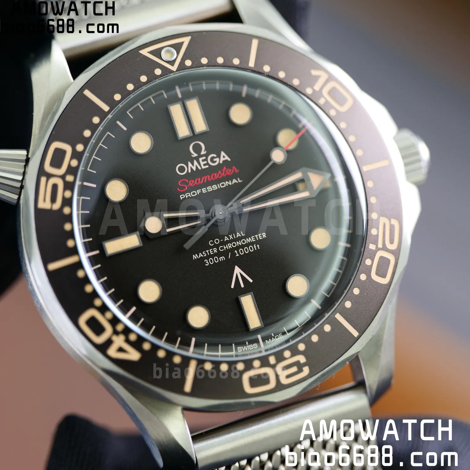 OMEGA Seamaster 300 "No Time to Die" Limited Edition VSF 1:1 Best Edition on Titanium Mesh Bracelet SA8806 Super Clone V7 83 879d55b0cebaf58 AMO Watch