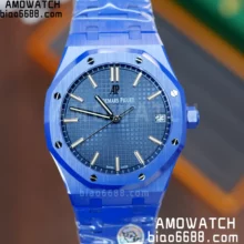 AP Royal Oak 41mm 15500 Blue Ceramic  APSF 1:1 Best Edition blue Dial on Ceramic Bracelet A4302