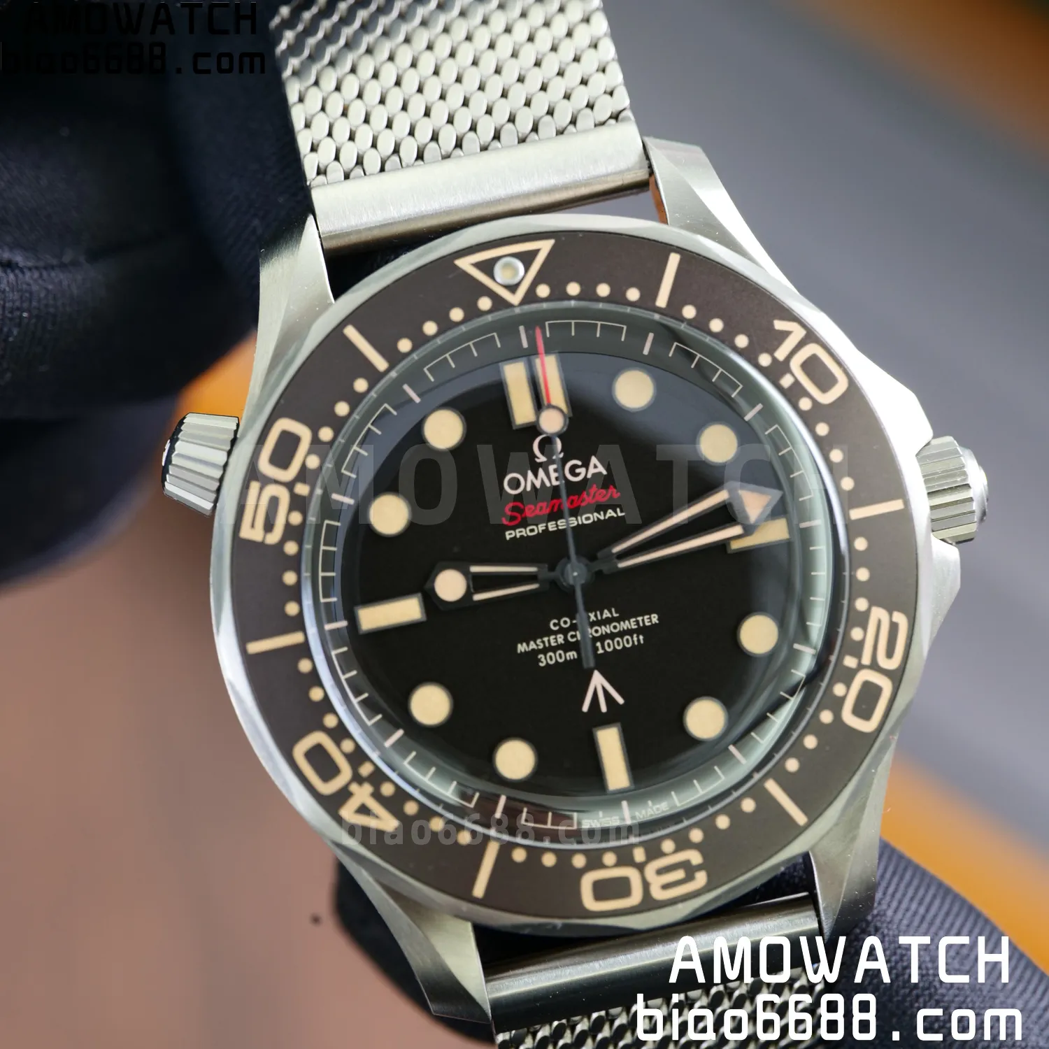 OMEGA Seamaster 300 "No Time to Die" Limited Edition VSF 1:1 Best Edition on Titanium Mesh Bracelet SA8806 Super Clone V7 80 9babb942a312efb AMO Watch