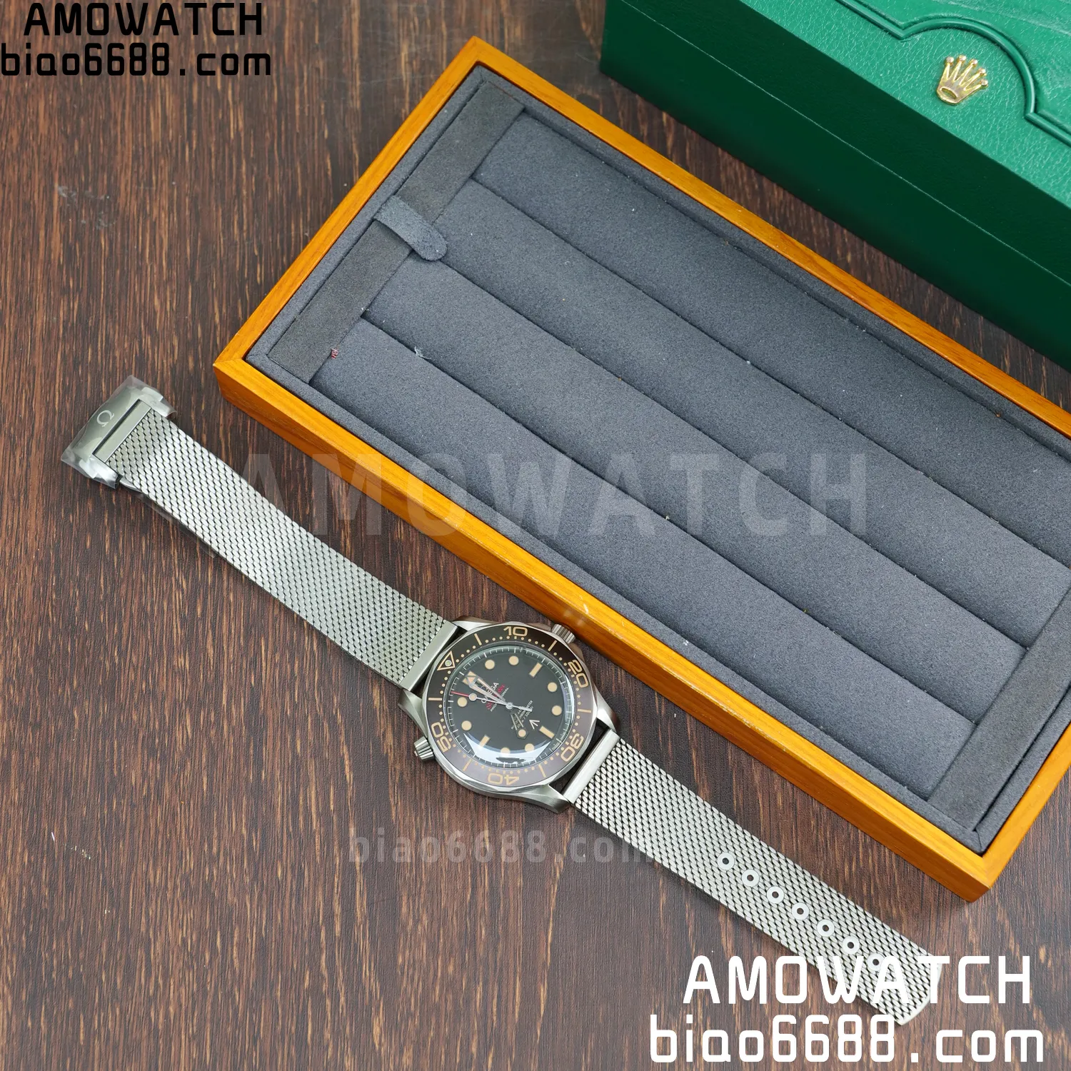 OMEGA Seamaster 300 "No Time to Die" Limited Edition VSF 1:1 Best Edition on Titanium Mesh Bracelet SA8806 Super Clone V7 65 bfc4303f5eda72c AMO Watch