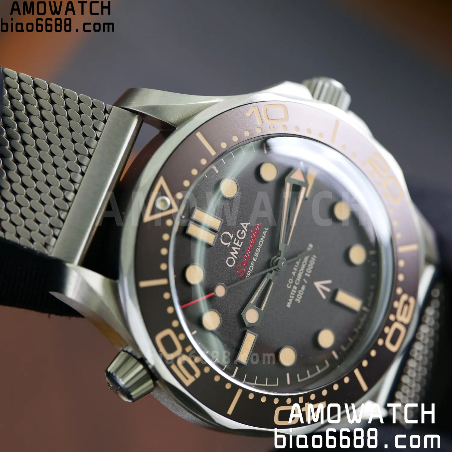 OMEGA Seamaster 300 "No Time to Die" Limited Edition VSF 1:1 Best Edition on Titanium Mesh Bracelet SA8806 Super Clone V7 79 c715b6a2b61b5f7 AMO Watch