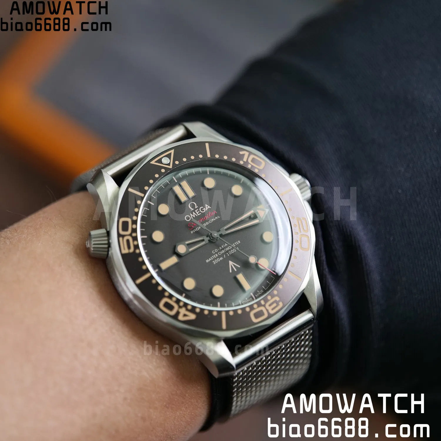 OMEGA Seamaster 300 "No Time to Die" Limited Edition VSF 1:1 Best Edition on Titanium Mesh Bracelet SA8806 Super Clone V7 91 d06ef83715df036 AMO Watch