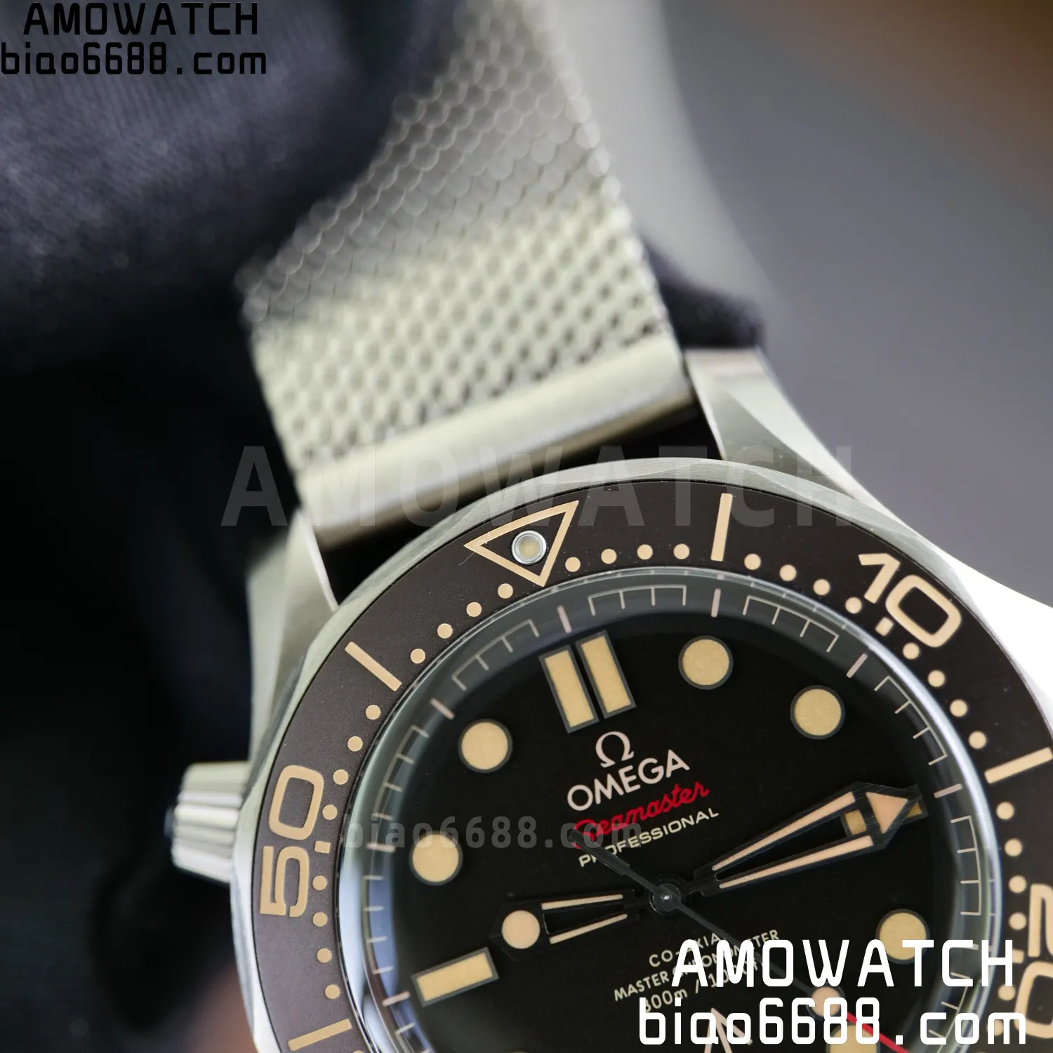 OMEGA Seamaster 300 "No Time to Die" Limited Edition VSF 1:1 Best Edition on Titanium Mesh Bracelet SA8806 Super Clone V7 84 efa7e18de8c45be AMO Watch