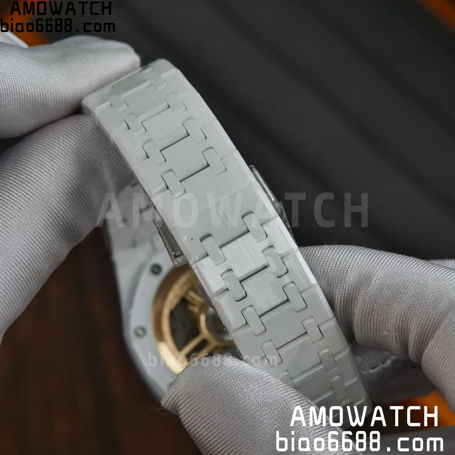 AP Royal Oak 41mm 15500 White Ceramic APSF 1:1 Best Edition White Dial on Ceramic Bracelet A4302 75 3c8582879220baa AMO Watch