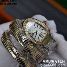 BVLGARI Serpenti Seduttori Watch SS/YG BVF 1:1 Best Edition White Dial on SS/YG Bracelet ETA Quartz