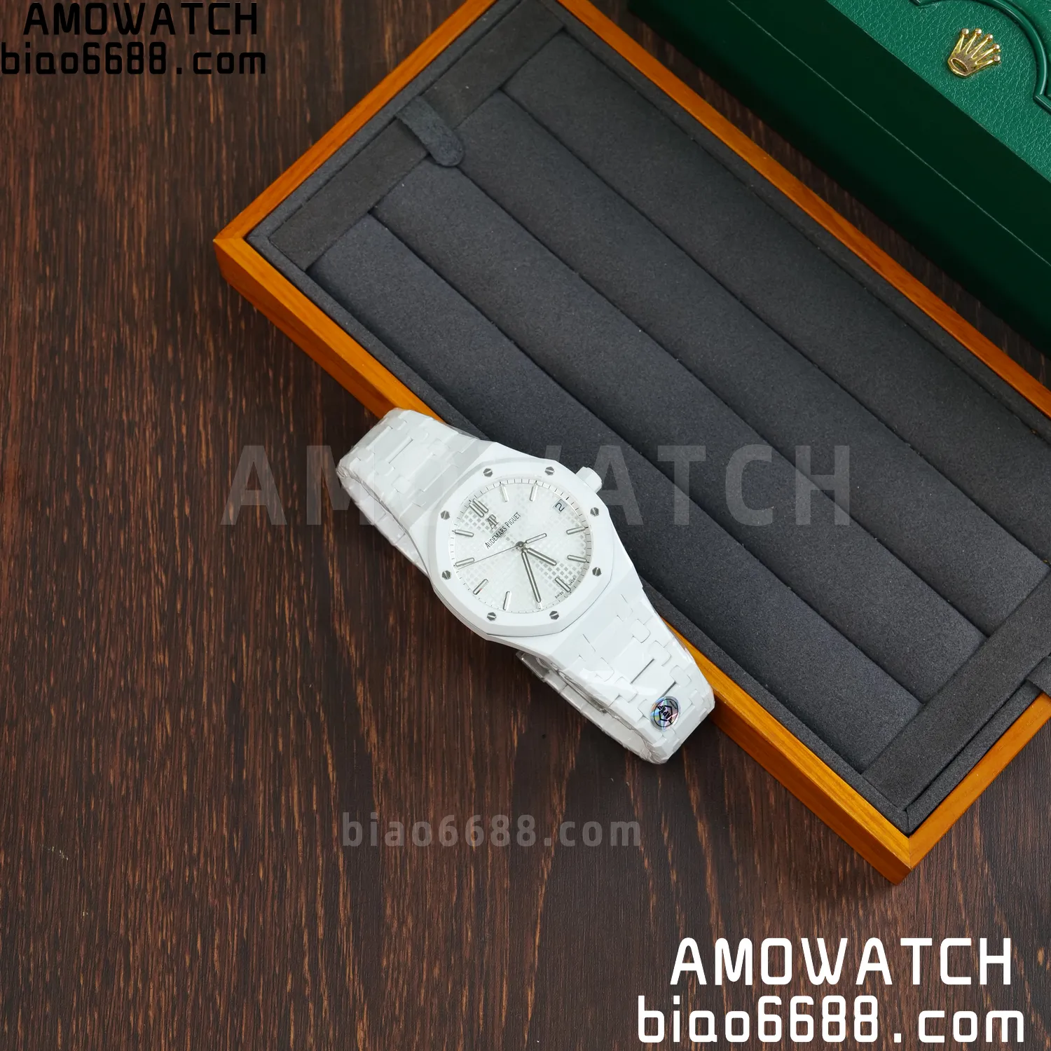 AP Royal Oak 41mm 15500 White Ceramic APSF 1:1 Best Edition White Dial on Ceramic Bracelet A4302 53 92a5f0d343a9ca1 AMO Watch