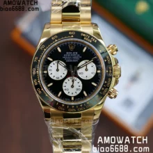 Custom Made Rolex Daytona 126529LN Le Mans QF 18K Yellod gold plated SH4132 Tungsten Heavy V9