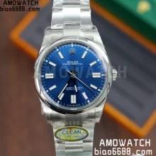 Rolex  Oyster Perpetual 124300 41mm Clean 1:1 Best Edition 904L Steel Blue Dial VR3230