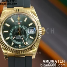 Rolex Sky-Dweller 336238 YG ZF 1:1 Best Edition Mint Green Dial Asian 2824(Gain Weight)