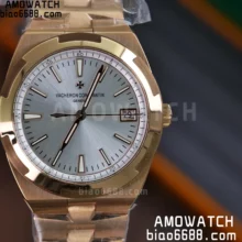 VC Overseas 4500V RG PPF 1:1 Best Edition Silver Dial on RG Bracelet A5100