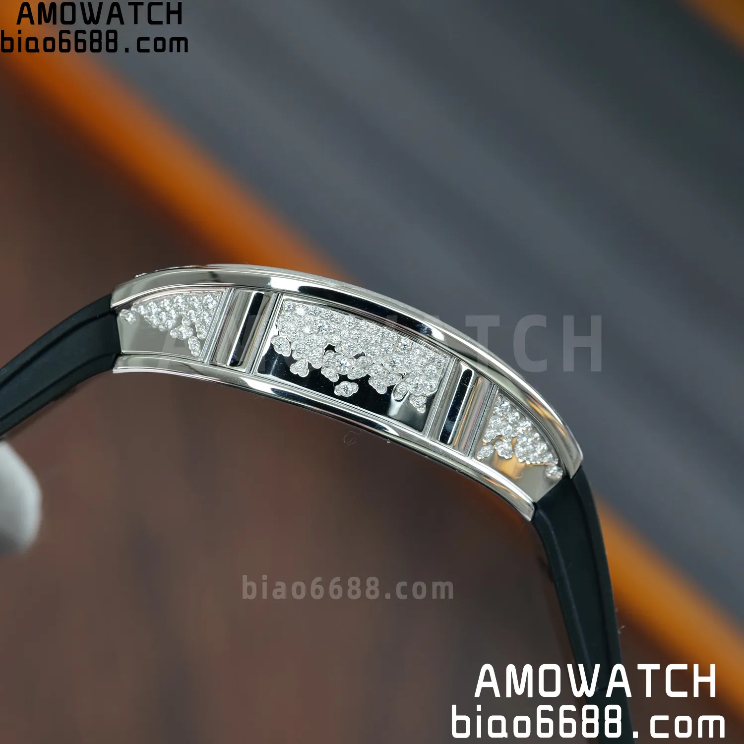 Richard Mille RM07 RM07-01 Ladies ZF 1:1 Best Edition Black Diamonds Dial Black Rubber Strap 62 4385bc41c5305d6 阿默表行AmoWatch