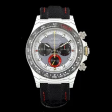 Rolex Daytona DIW White Carbon DIWF Best Edition Gray/White/Black Dial on Black Nylon Strap DD4801