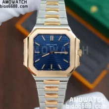 PP CUBITUS 5821 RG/SS PPF 1:1 Best Edition Blue Dial on SS Bracelet A330 V5