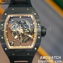 Custom Made Richard Mille RM055 NTPT 1:1 Best Edition Rubber strap Vaucher RMUL2 Super Clone