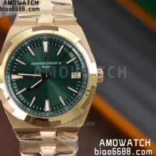 VC Overseas 4500V RG PPF 1:1 Best Edition Green Dial on RG Bracelet A5100