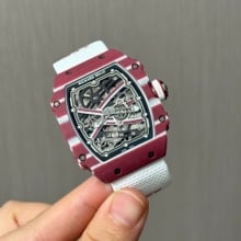 RICHARD MILLE RM67-02 Red NTPT Best Edition Skeleton Dial on Red strap