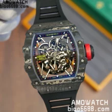 RICHARD MILLE RM035-02 NTPT APSF 1:1 Best Edition Skeleton Dial on Black Rubber Strap RMAL1 Super Clone