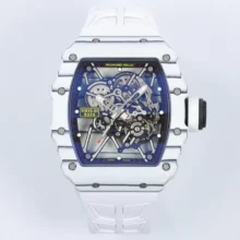 RICHARD MILLE RM035 RM35-01 White Carbon ZF 1:1 Best Edition White Rubber Strap Clone RMUL3