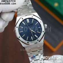 AP Royal Oak 41mm 15510ST.OO.1320ST.06 SS APS Factory 1:1 Best Edition Blue Dial on SS Bracelet SA4302 Super Clone