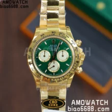 Rolex 2025 Daytona 126508 CBD Factory 1:1 Best Edition Green/YG Dial on YG Bracelet DD4131