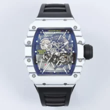 RICHARD MILLE RM035 RM35-01 White Carbon ZF 1:1 Best Edition White Rubber Strap Clone RMUL3