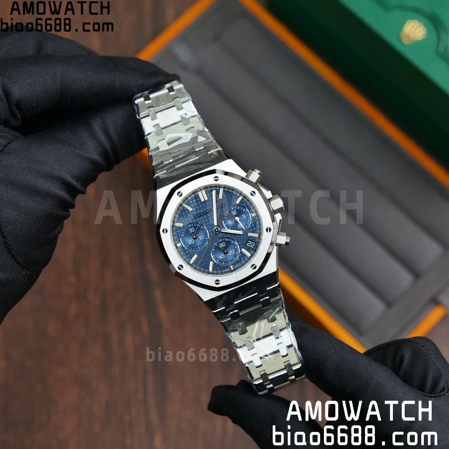 AP Royal Oak Chrono 26240 SS DDF 1:1 Best Edition Blue Dial on SS Bracelet DD4401 Super Clone V2 85 05bee6bf262216f 阿默表行AmoWatch
