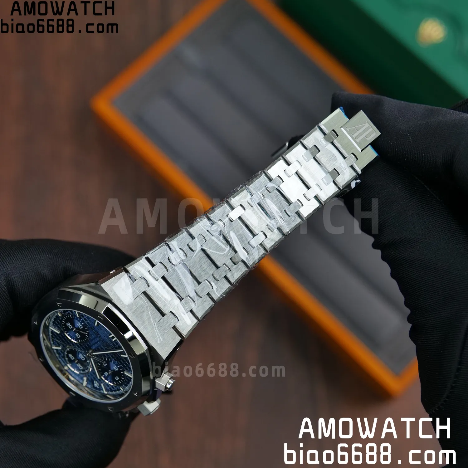 AP Royal Oak Chrono 26240 SS DDF 1:1 Best Edition Blue Dial on SS Bracelet DD4401 Super Clone V2 90 10fb7f71702ded0 阿默表行AmoWatch