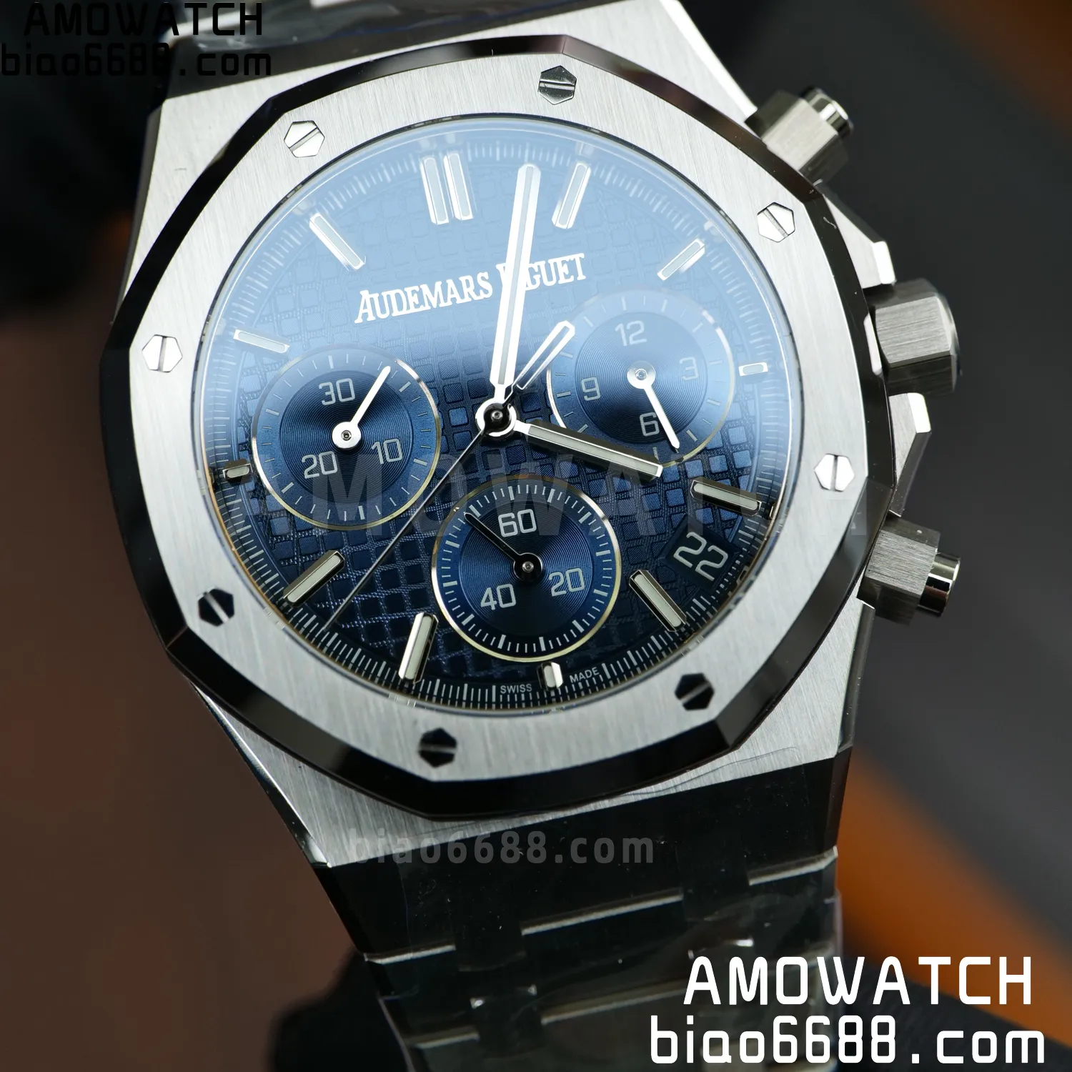 AP Royal Oak Chrono 26240 SS DDF 1:1 Best Edition Blue Dial on SS Bracelet DD4401 Super Clone V2 103 172dfc932402a87 阿默表行AmoWatch