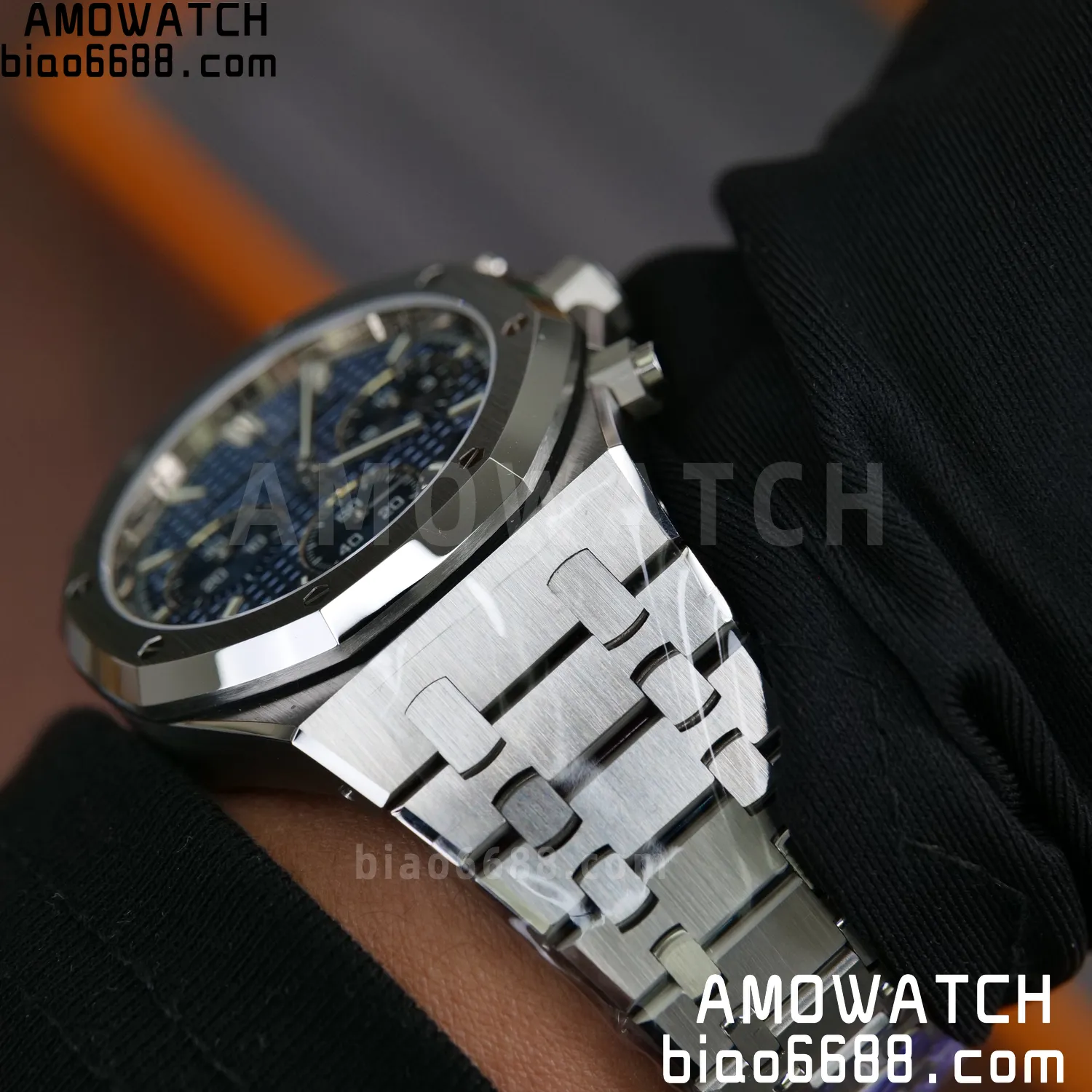 AP Royal Oak Chrono 26240 SS DDF 1:1 Best Edition Blue Dial on SS Bracelet DD4401 Super Clone V2 122 240d0755045ff68 阿默表行AmoWatch