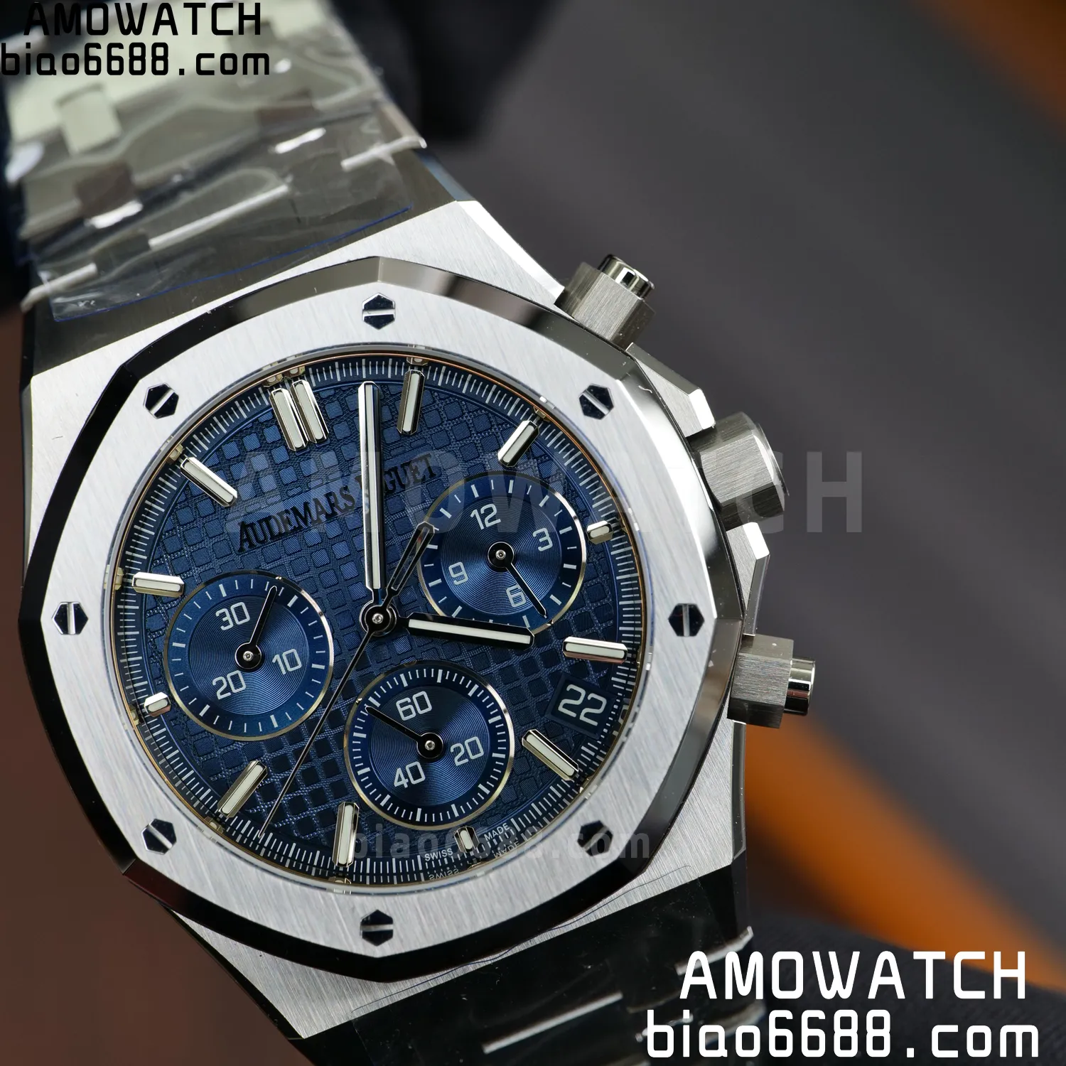 AP Royal Oak Chrono 26240 SS DDF 1:1 Best Edition Blue Dial on SS Bracelet DD4401 Super Clone V2 101 419576a728e4247 阿默表行AmoWatch