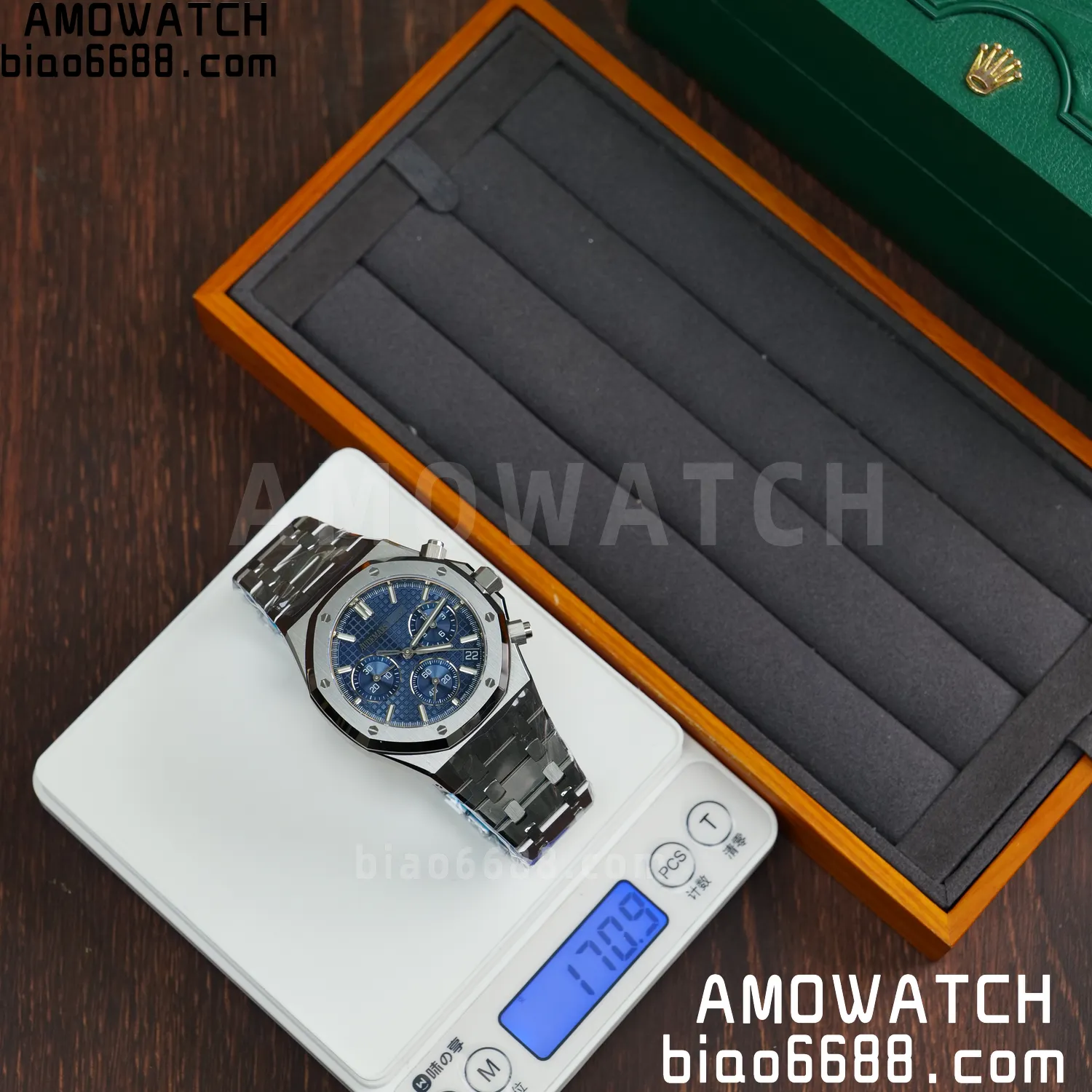 AP Royal Oak Chrono 26240 SS DDF 1:1 Best Edition Blue Dial on SS Bracelet DD4401 Super Clone V2 83 4e13a2fbf83e2ac 阿默表行AmoWatch