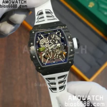 RICHARD MILLE RM035-02 NTPT ZF White/Black Shark Fin Rubber Strap RMAL1 Super Clone
