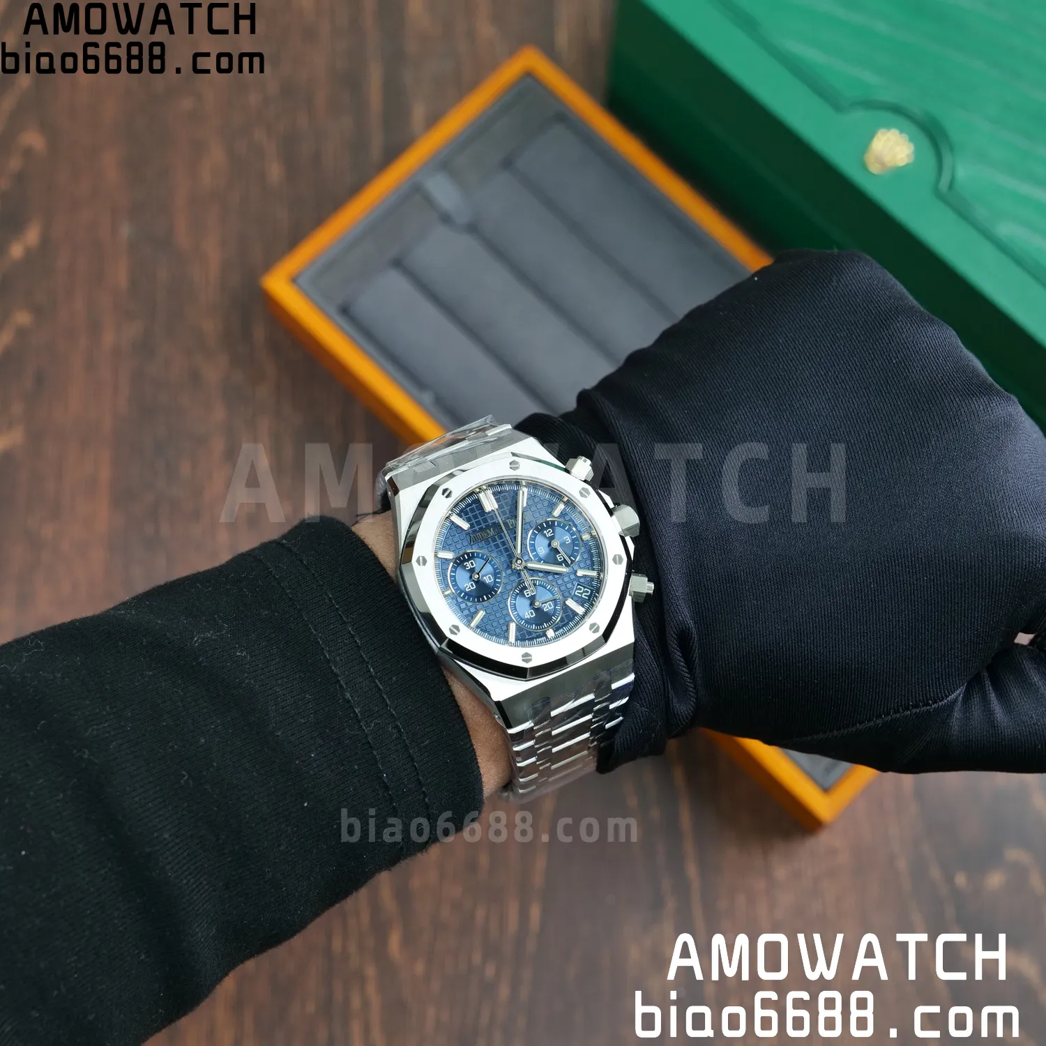 AP Royal Oak Chrono 26240 SS DDF 1:1 Best Edition Blue Dial on SS Bracelet DD4401 Super Clone V2 119 6838701a776ff00 阿默表行AmoWatch