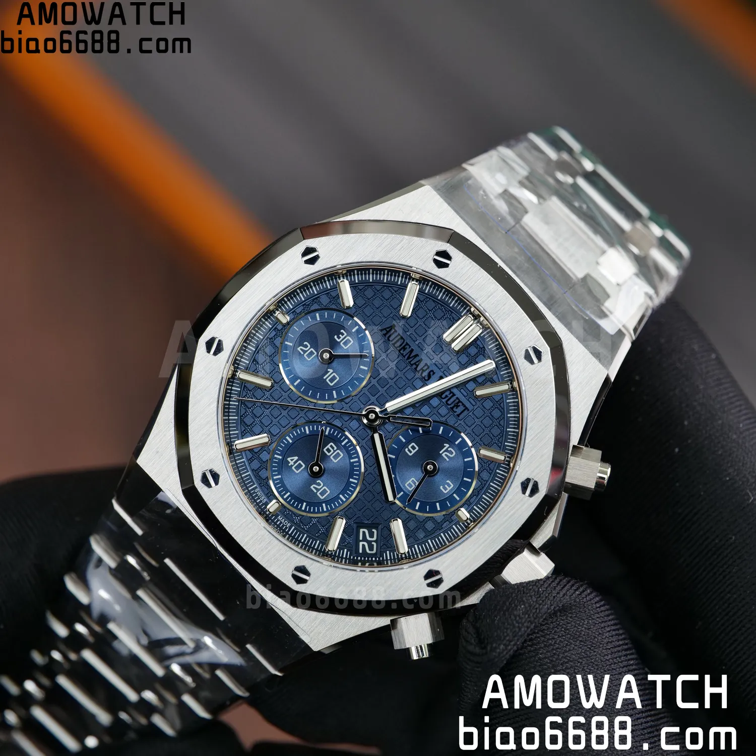 AP Royal Oak Chrono 26240 SS DDF 1:1 Best Edition Blue Dial on SS Bracelet DD4401 Super Clone V2 99 7e3f5d14b39d7a5 阿默表行AmoWatch