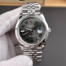 ROLEX DateJust 41mm SS m126334 VSF 1:1 Best Edition 904L Steel Roman Dial on SS Oyster Bracelet VS3235