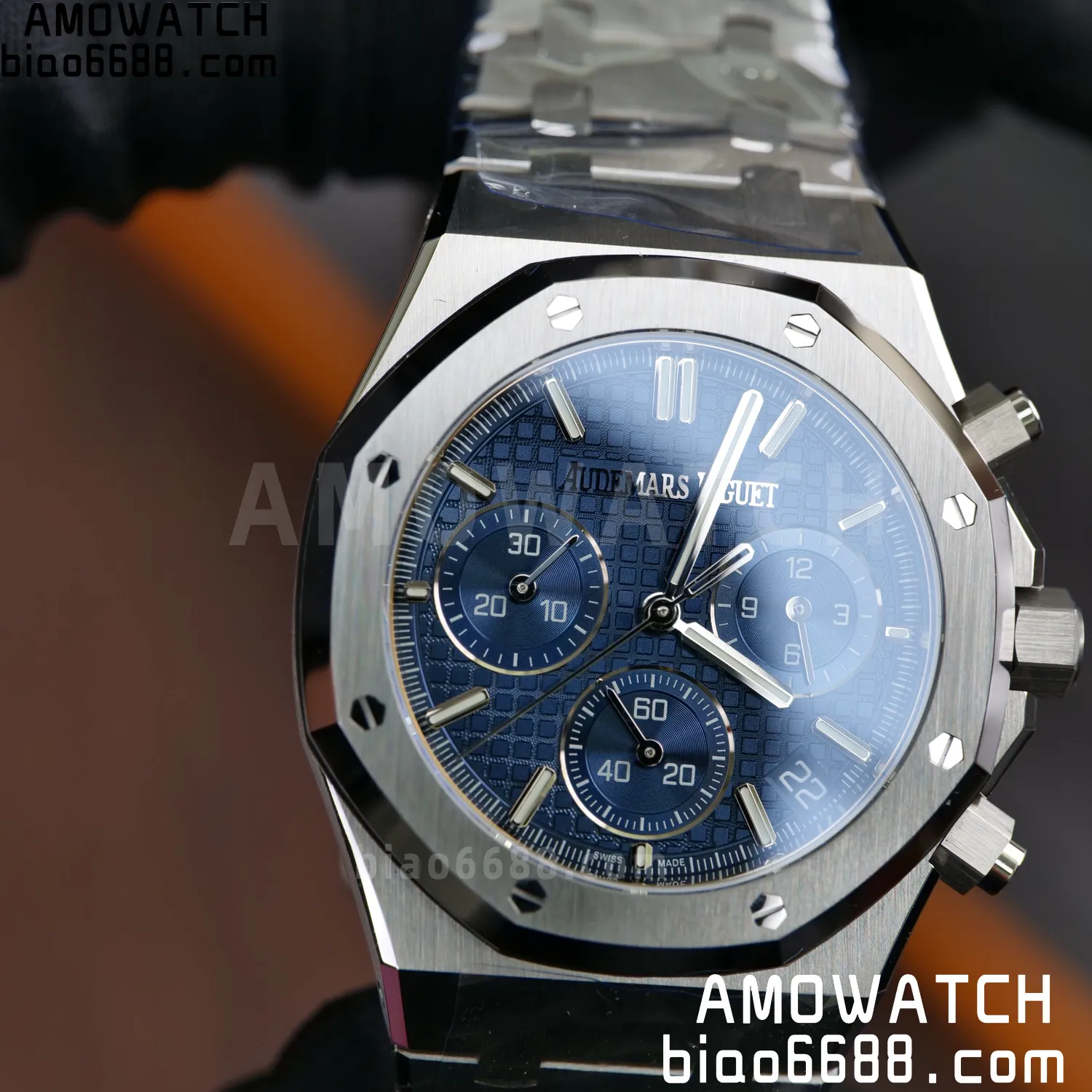 AP Royal Oak Chrono 26240 SS DDF 1:1 Best Edition Blue Dial on SS Bracelet DD4401 Super Clone V2 102 90ef8bde53e79d6 阿默表行AmoWatch