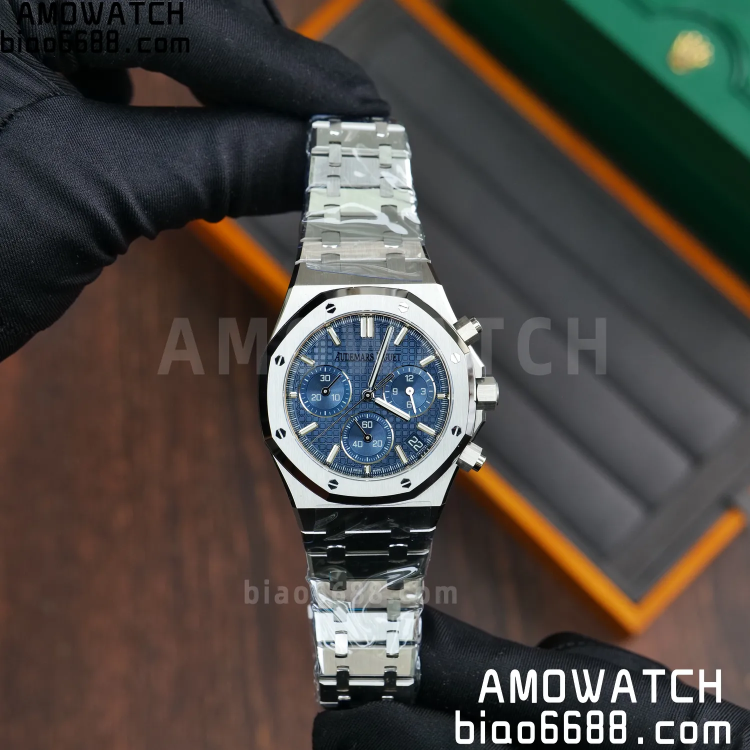 AP Royal Oak Chrono 26240 SS DDF 1:1 Best Edition Blue Dial on SS Bracelet DD4401 Super Clone V2 86 95eaf154e604dbf 阿默表行AmoWatch