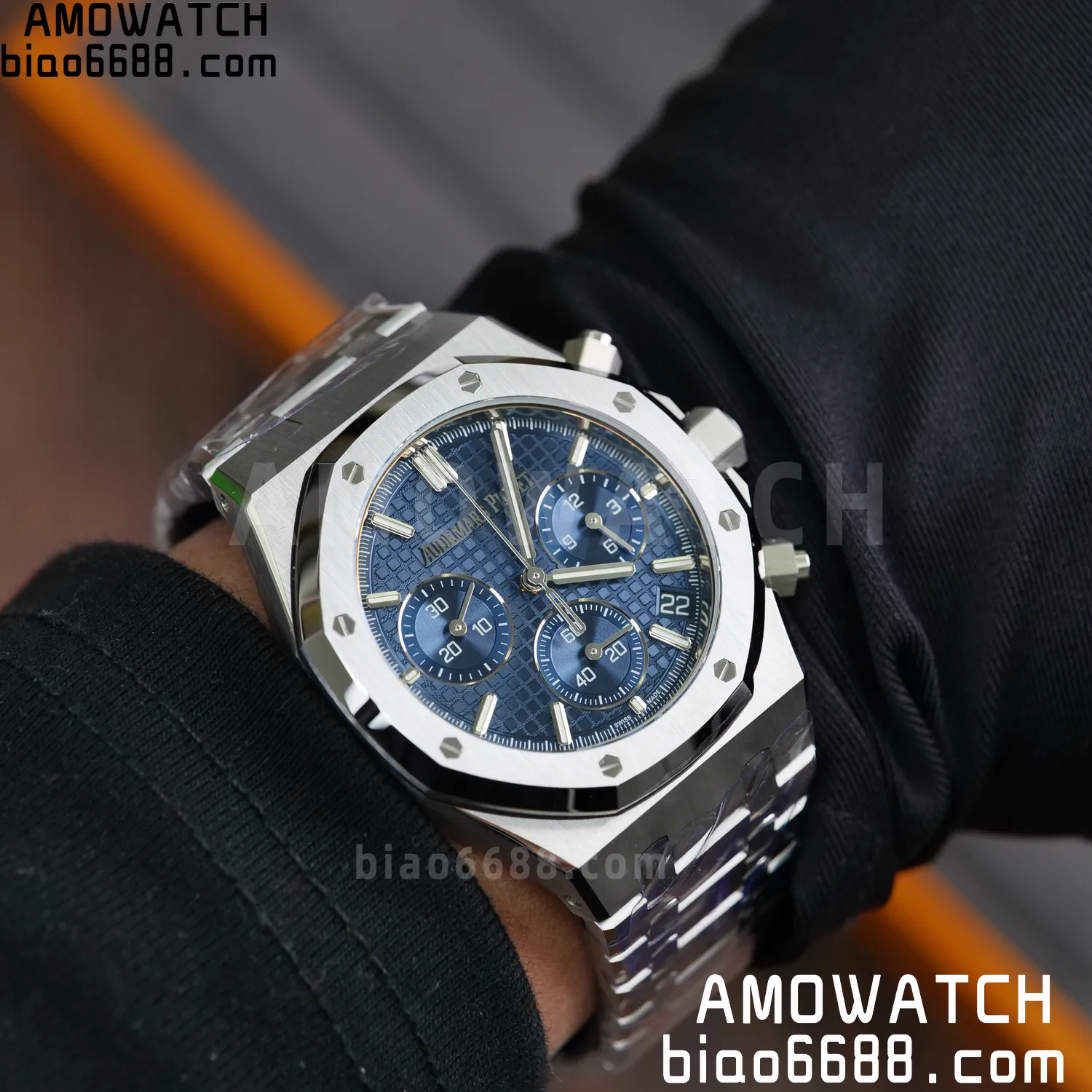 AP Royal Oak Chrono 26240 SS DDF 1:1 Best Edition Blue Dial on SS Bracelet DD4401 Super Clone V2 118 97b1f2a210768a1 阿默表行AmoWatch