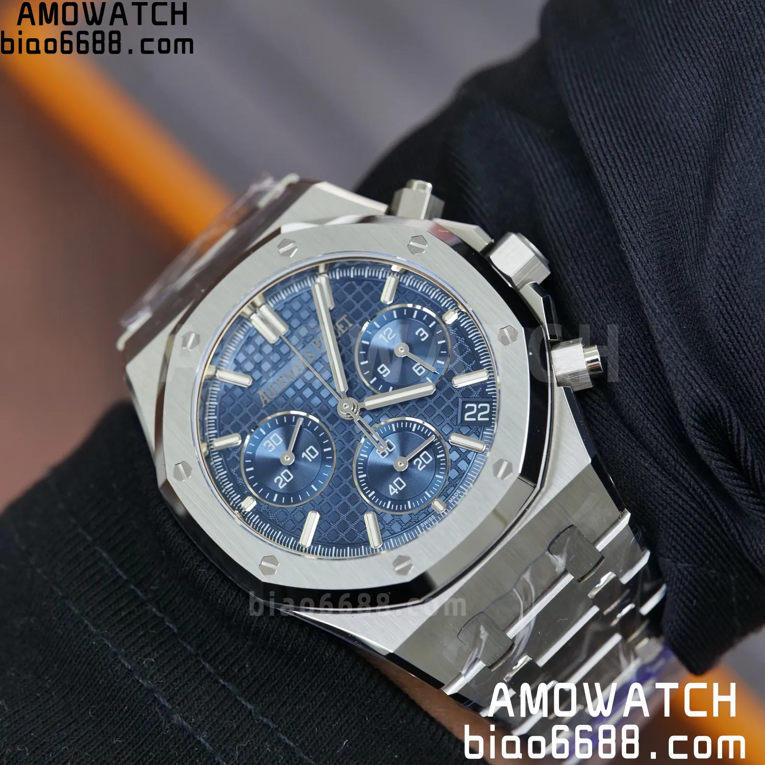 AP Royal Oak Chrono 26240 SS DDF 1:1 Best Edition Blue Dial on SS Bracelet DD4401 Super Clone V2 117 a8aa02ce1b73e0d 阿默表行AmoWatch