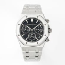 AP Royal Oak Chrono 26240 SS DDF 1:1 Best Edition Black Dial on SS Bracelet DD4401 Super Clone