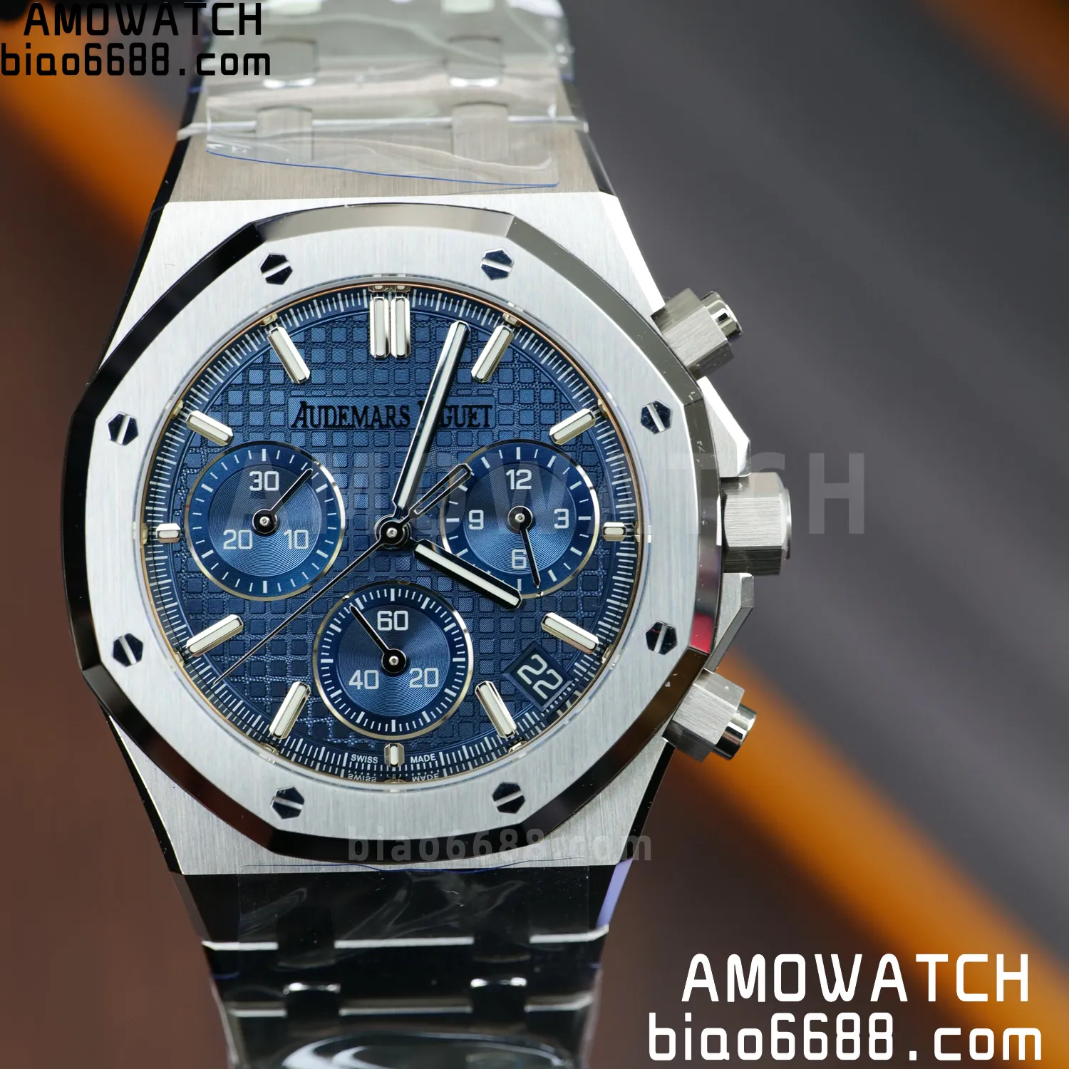 AP Royal Oak Chrono 26240 SS DDF 1:1 Best Edition Blue Dial on SS Bracelet DD4401 Super Clone V2 93 ad0c6c26dbea047 阿默表行AmoWatch