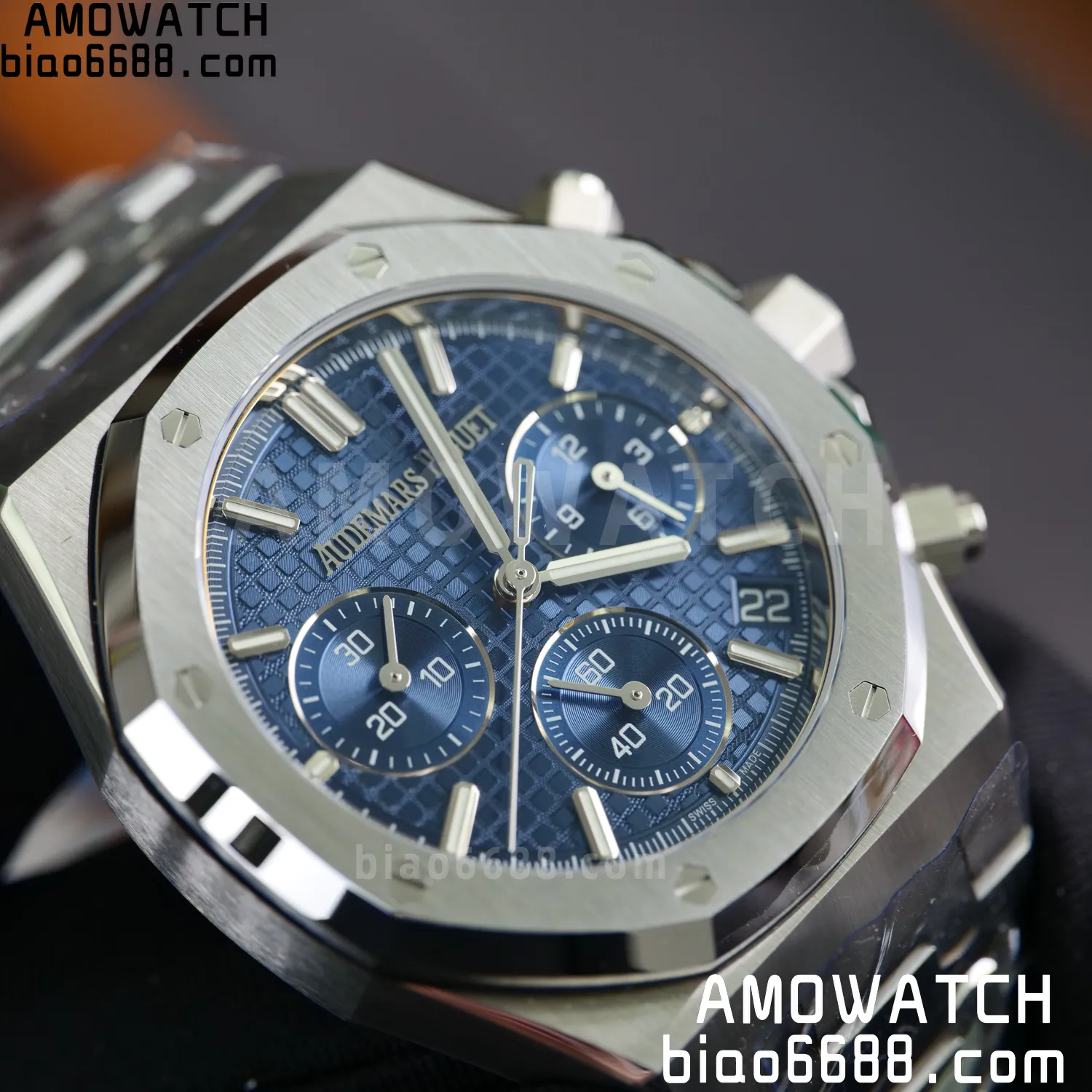 AP Royal Oak Chrono 26240 SS DDF 1:1 Best Edition Blue Dial on SS Bracelet DD4401 Super Clone V2 106 b1497f33cecd817 阿默表行AmoWatch