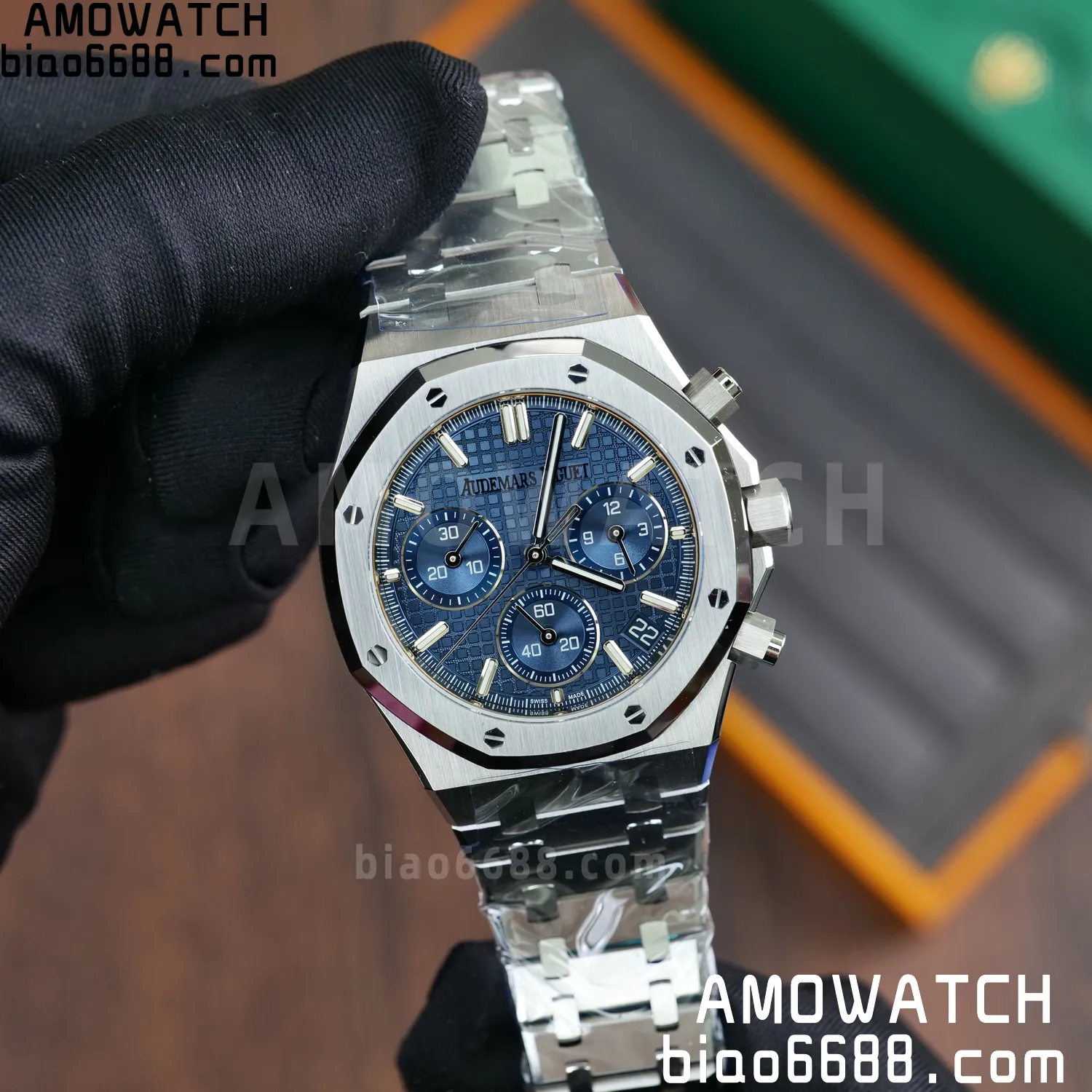 AP Royal Oak Chrono 26240 SS DDF 1:1 Best Edition Blue Dial on SS Bracelet DD4401 Super Clone V2 88 bfbf022b24a653b 阿默表行AmoWatch