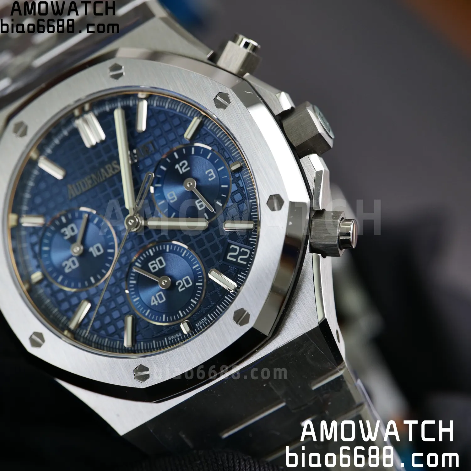 AP Royal Oak Chrono 26240 SS DDF 1:1 Best Edition Blue Dial on SS Bracelet DD4401 Super Clone V2 107 c5edd779a413666 阿默表行AmoWatch