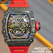 RICHARD MILLE RM035-02 NTPT APSF 1:1 Best Edition Red Rubber Strap RMAL1 Super Clone  (Free Sprung)
