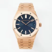 AP Royal Oak 41mm 15500OR RG DDF Factory 1:1 Best Edition Blue Dial SA4302 Super Clone (Tungsten Heavy Versio)