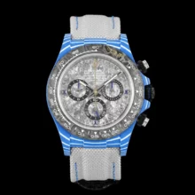 Rolex Daytona DIW Blue Carbon DIWF 1:1 Best Edition Gray Dial on GrayNylon Strap
