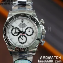 Rolex Daytona 126500 UFO 1:1 Best Edition 904L Steel White Dial on SS Braclet UF4131 (Free Sprung)