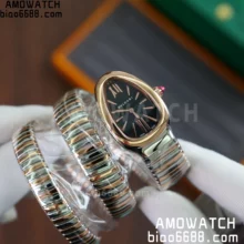 BVLGARI SERPENTI RG/SS BVF 1:1 Best Edition Black Dial  ETA Quartz